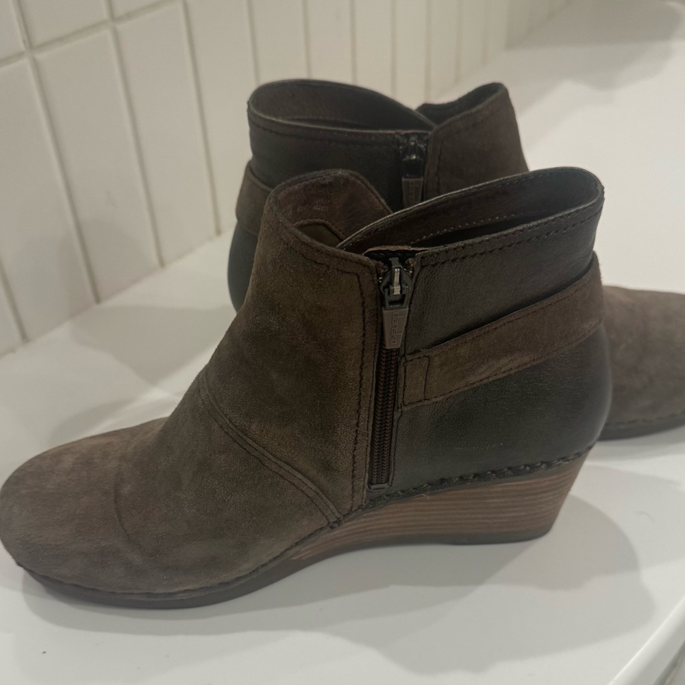 Dansko Dark Brown Ankle Booties
